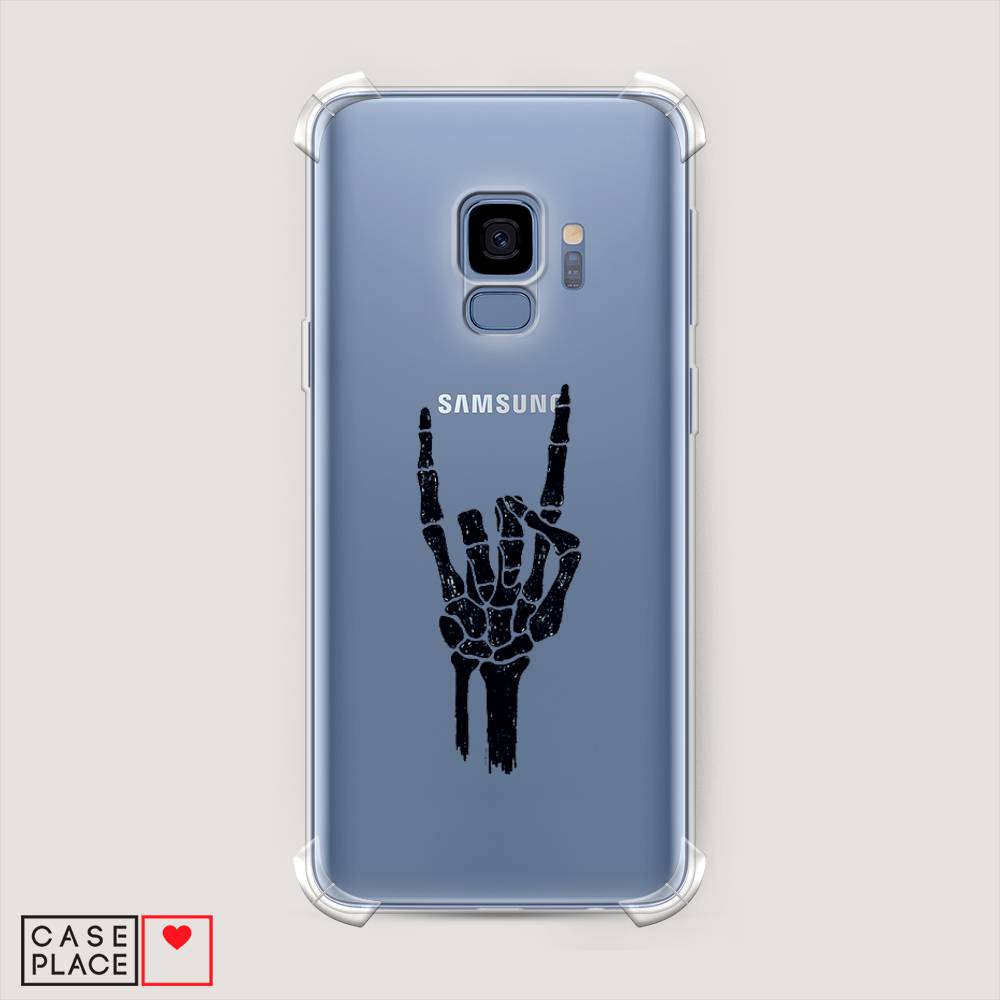 

Чехол Awog на Samsung Galaxy S9 "Rock for a skeleton", Черный;прозрачный, 25751-1