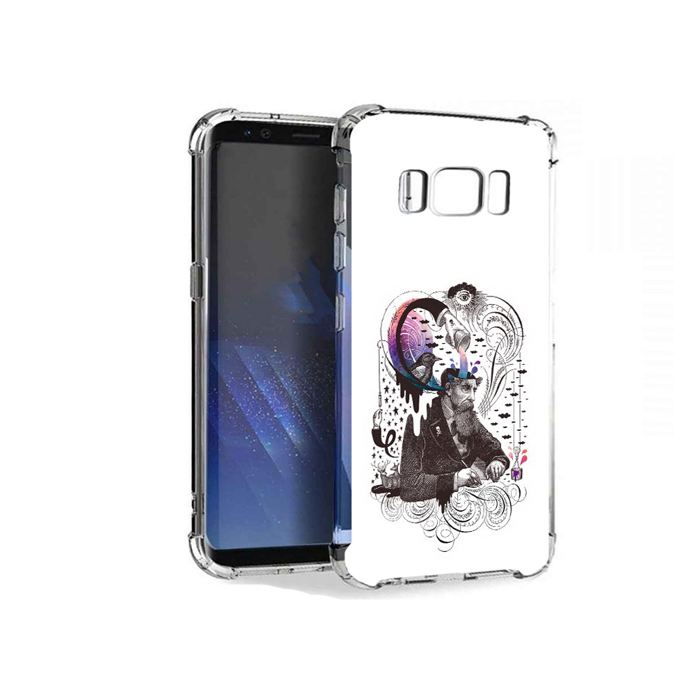 

Чехол MyPads Tocco для Samsung Galaxy S8+ абстракция думающий мужчина, Tocco