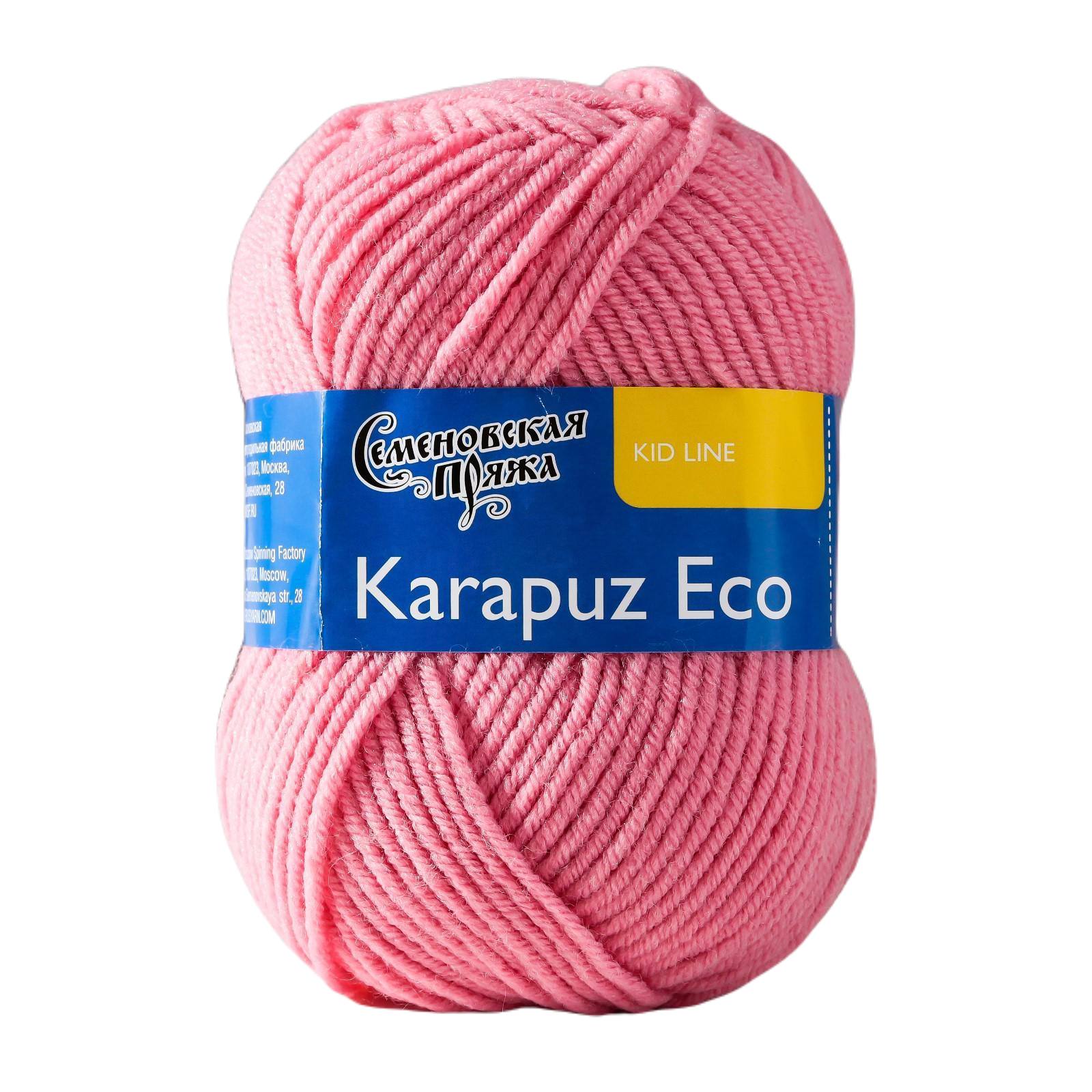 

Пряжа Karapuz Eco (КарапузЭко) 90% акрил, 10% капрон 125м/50гр клевер (64), Розовый, Пряжа для вязания "Карапуз ЭКО"