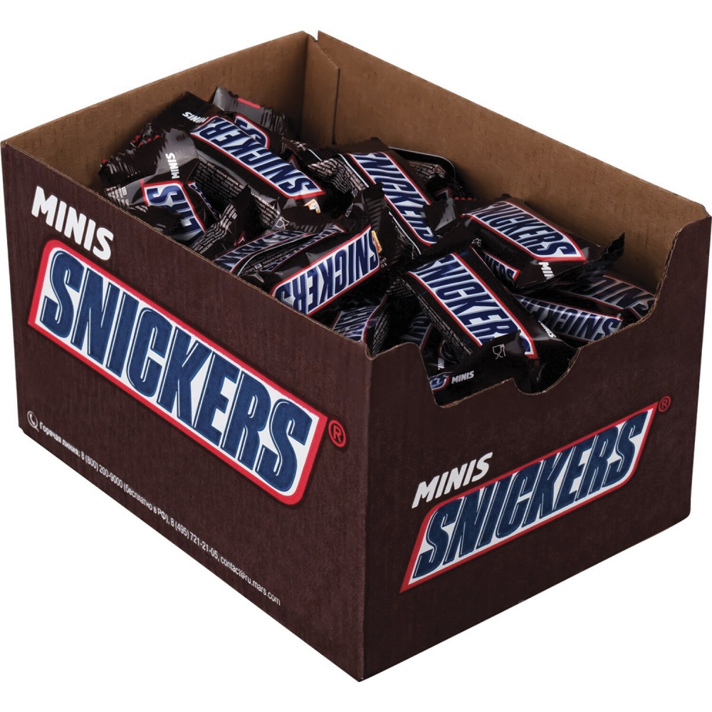 

Конфеты шоколадные Snickers minis весовые, 1 кг х 2 шт, 57236.320017