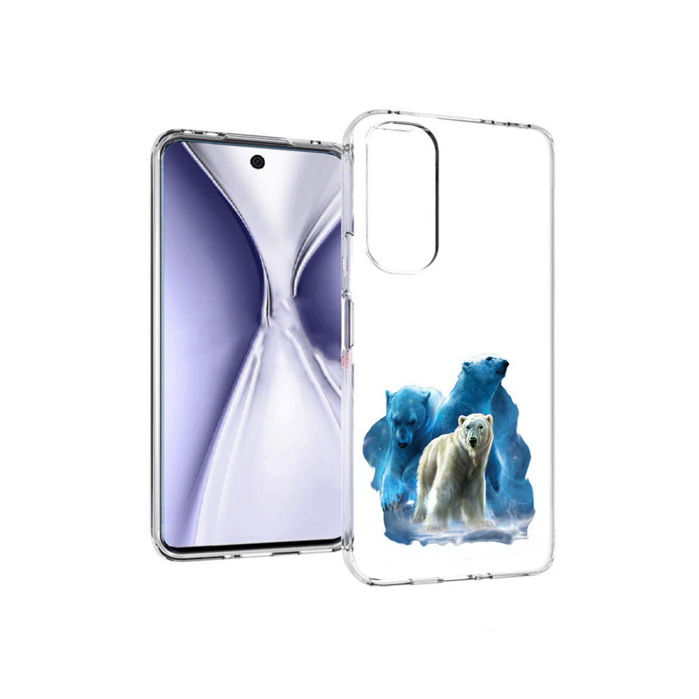 

Чехол MyPads Tocco для Huawei Honor X20 полярный медведь, Прозрачный, Tocco