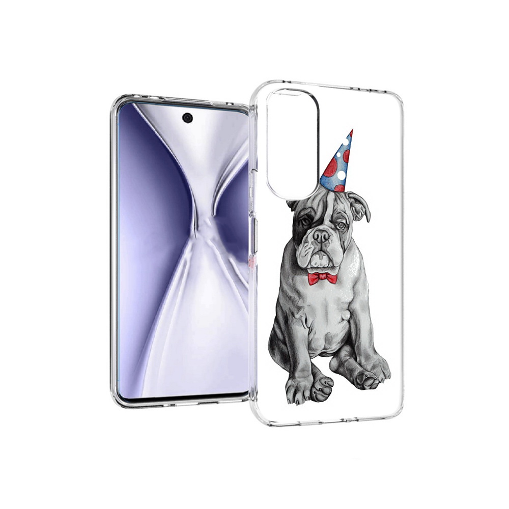 

Чехол MyPads Tocco для Huawei Honor X20 праздничный щенок, Прозрачный, Tocco