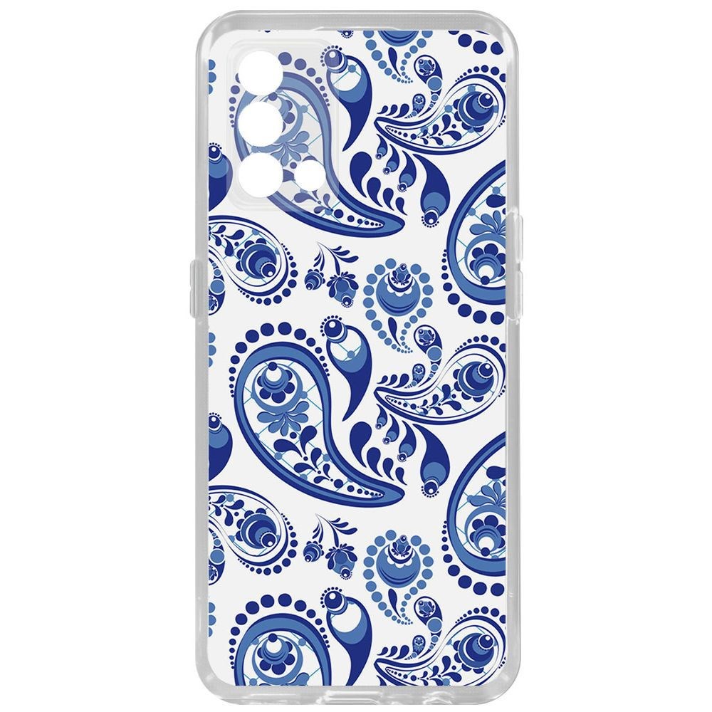 

Чехол-накладка Krutoff Clear Case Гжель для Oppo A74, Прозрачный