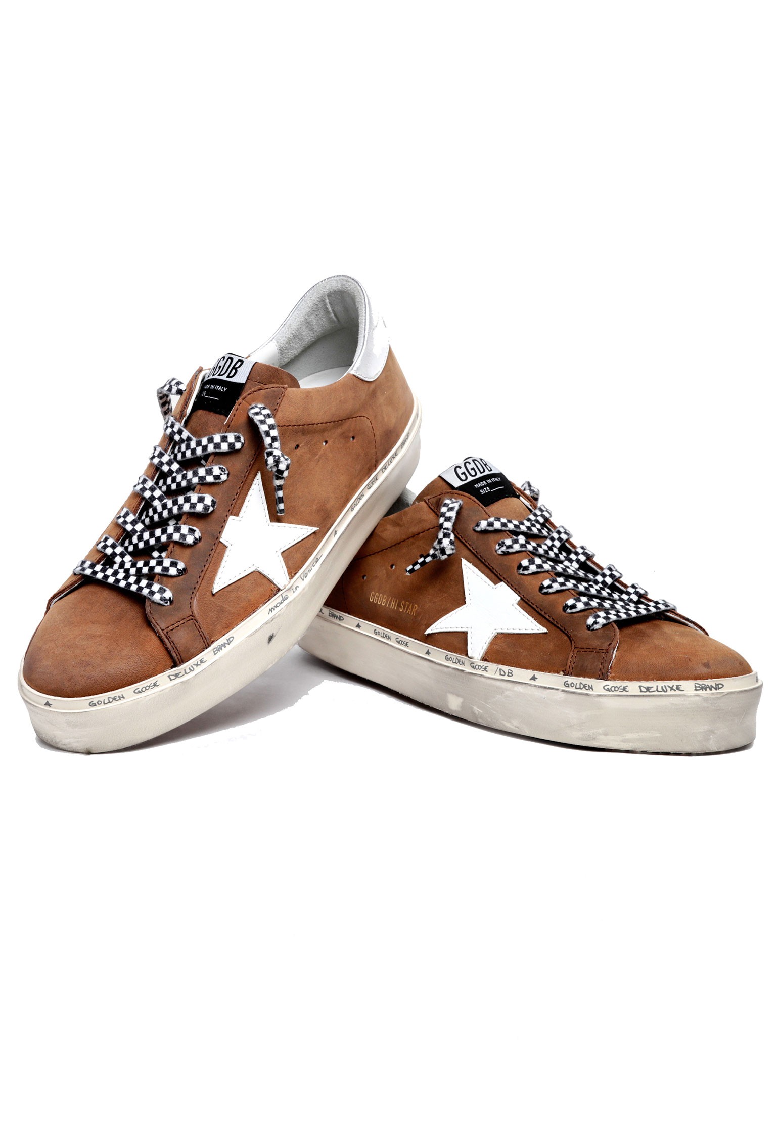 фото Кеды мужские golden goose 131426 коричневые 42 eu