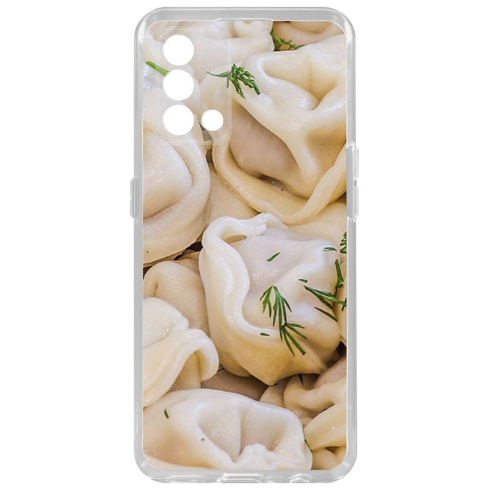 

Чехол-накладка Krutoff Clear Case Пельмешки для Oppo A74, Прозрачный