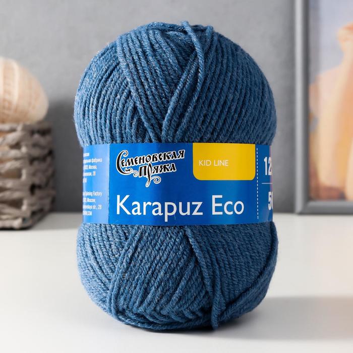

Пряжа Karapuz Eco (КарапузЭко) 90% акрил, 10% капрон 125м/50гр гроза (7297), Пряжа для вязания "Карапуз ЭКО"