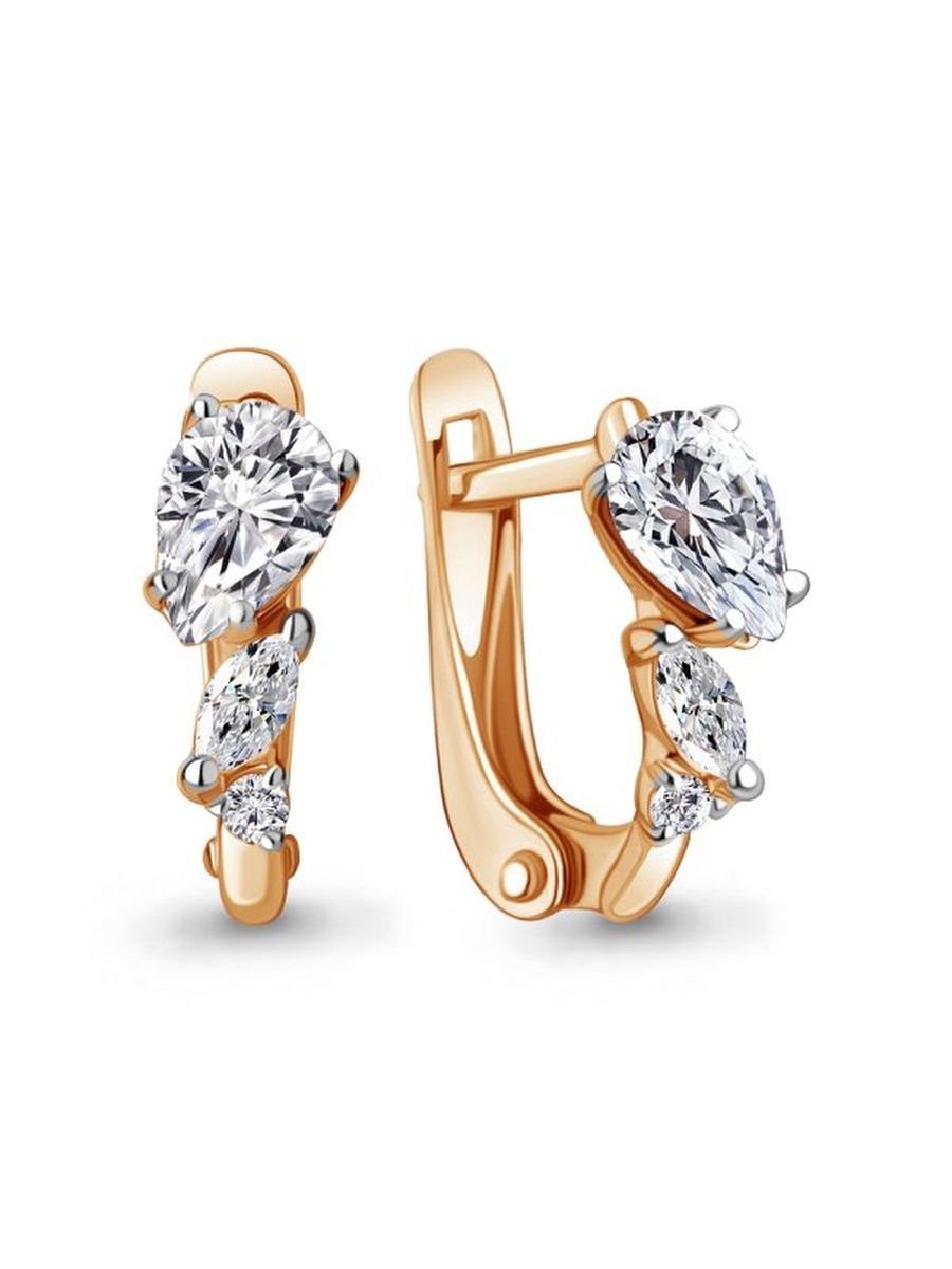 

Серьги из золота TEO MAORI 849805.1, фианит, 849805.1