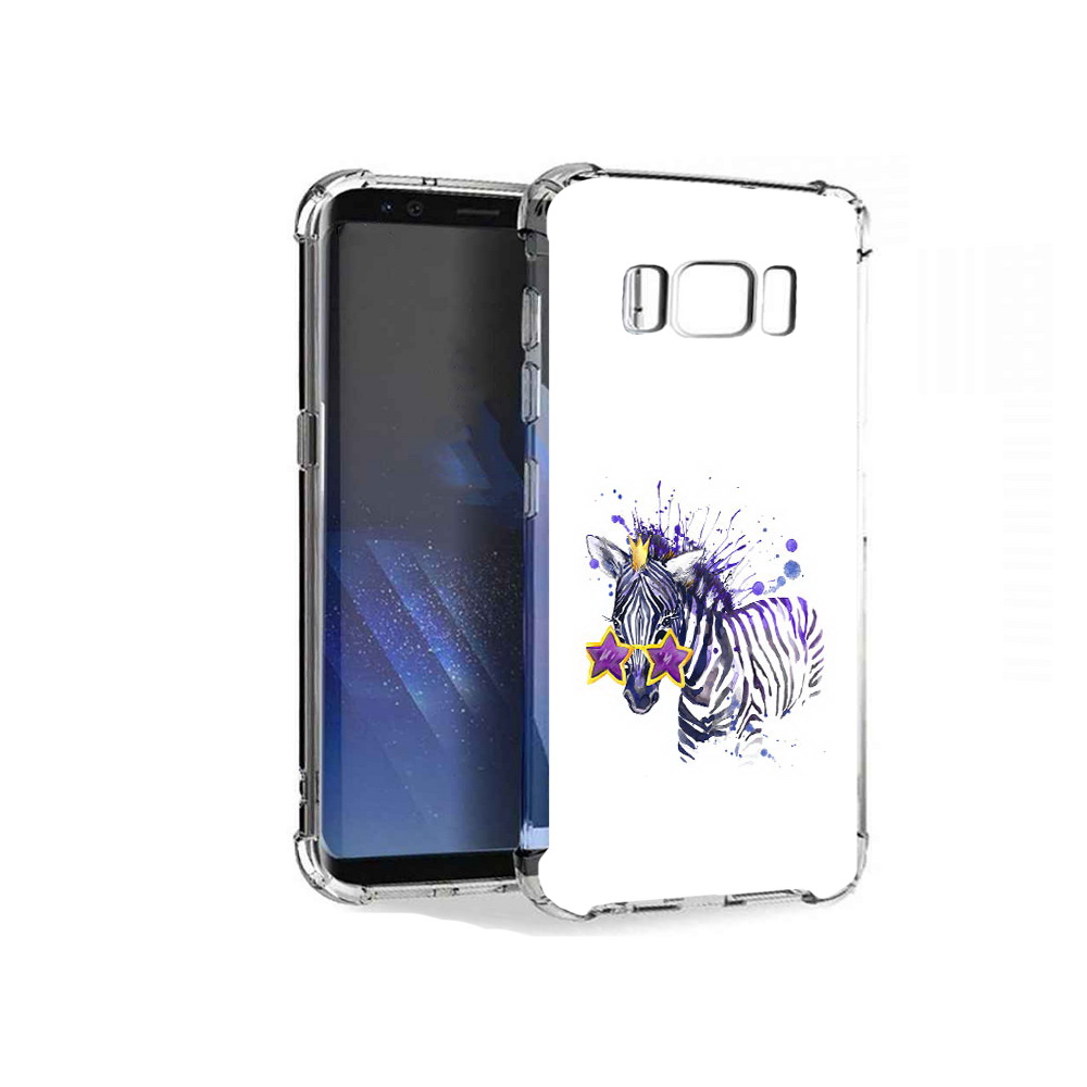

Чехол MyPads Tocco для Samsung Galaxy S8+ акварельная зебра, Tocco