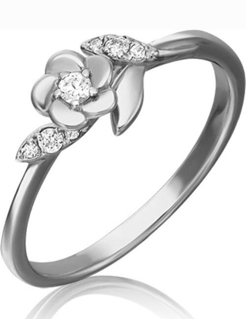 

Кольцо из белого золота р. , PLATINA jewelry 01-4694-00-501-1120-38, фианит, 01-4694-00-501-1120-38