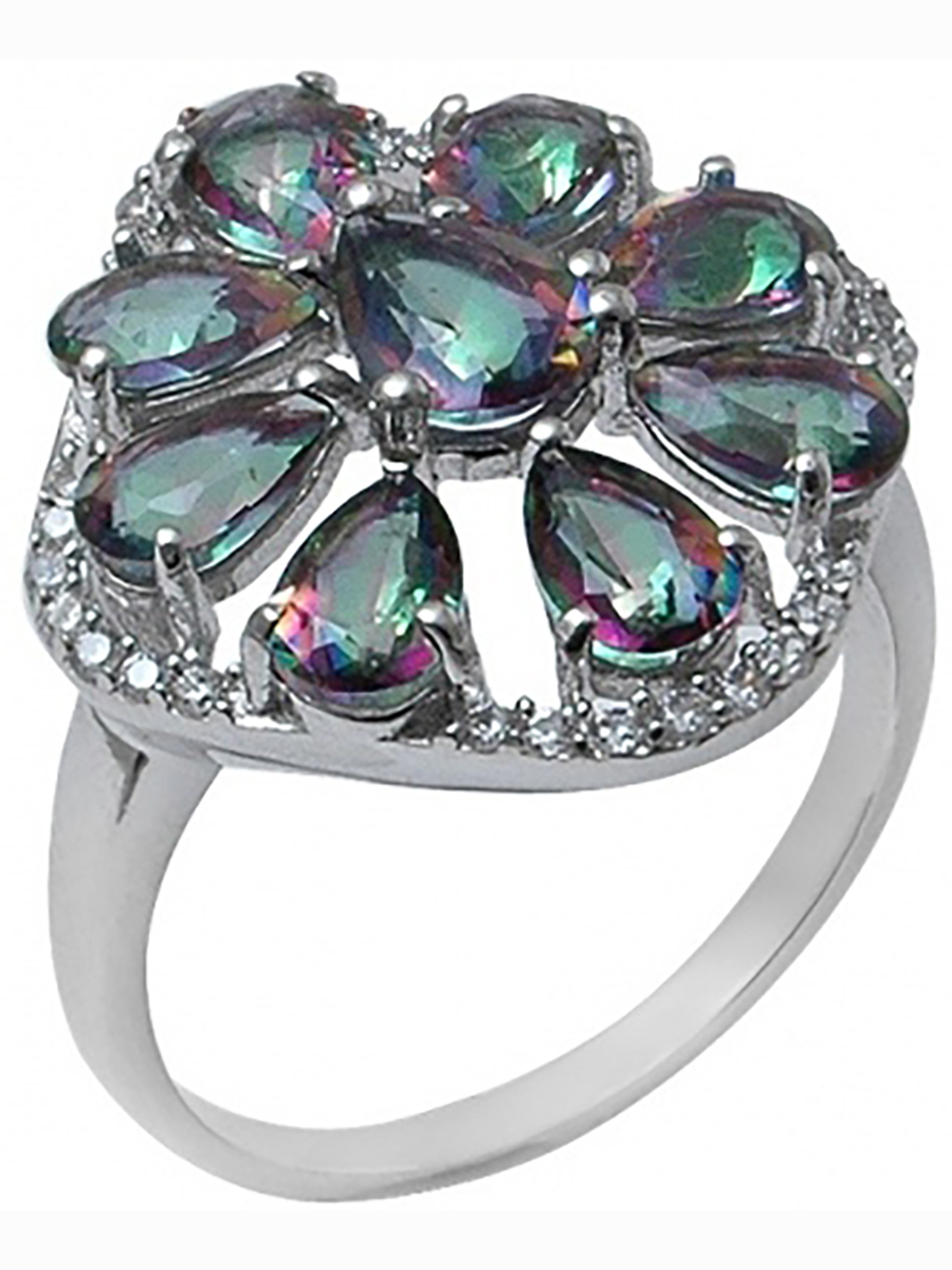 

Кольцо из серебра р. 18,5 Balex Jewellery 1410931648, фианит\кварц, 1410931648