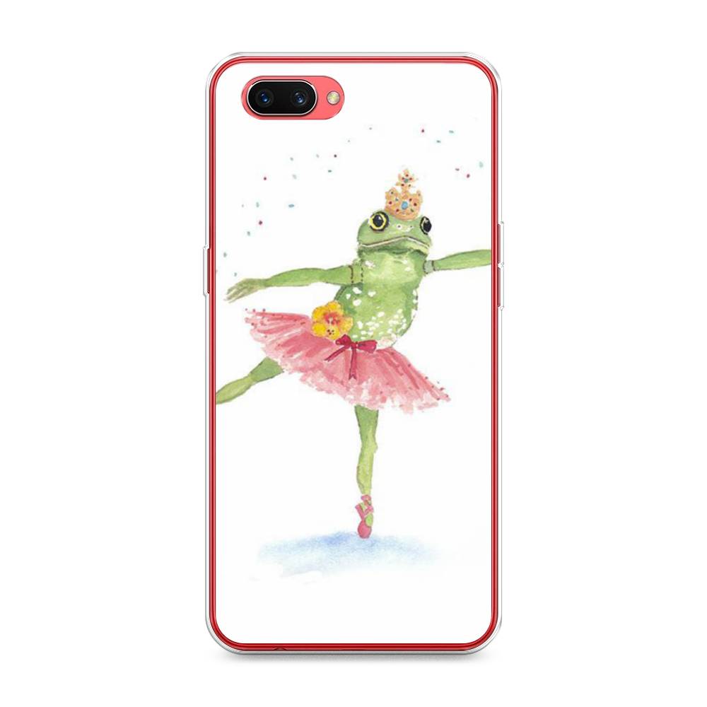 

Чехол для Oppo A3s "Лягушка-балерина", Зеленый, 250650-4