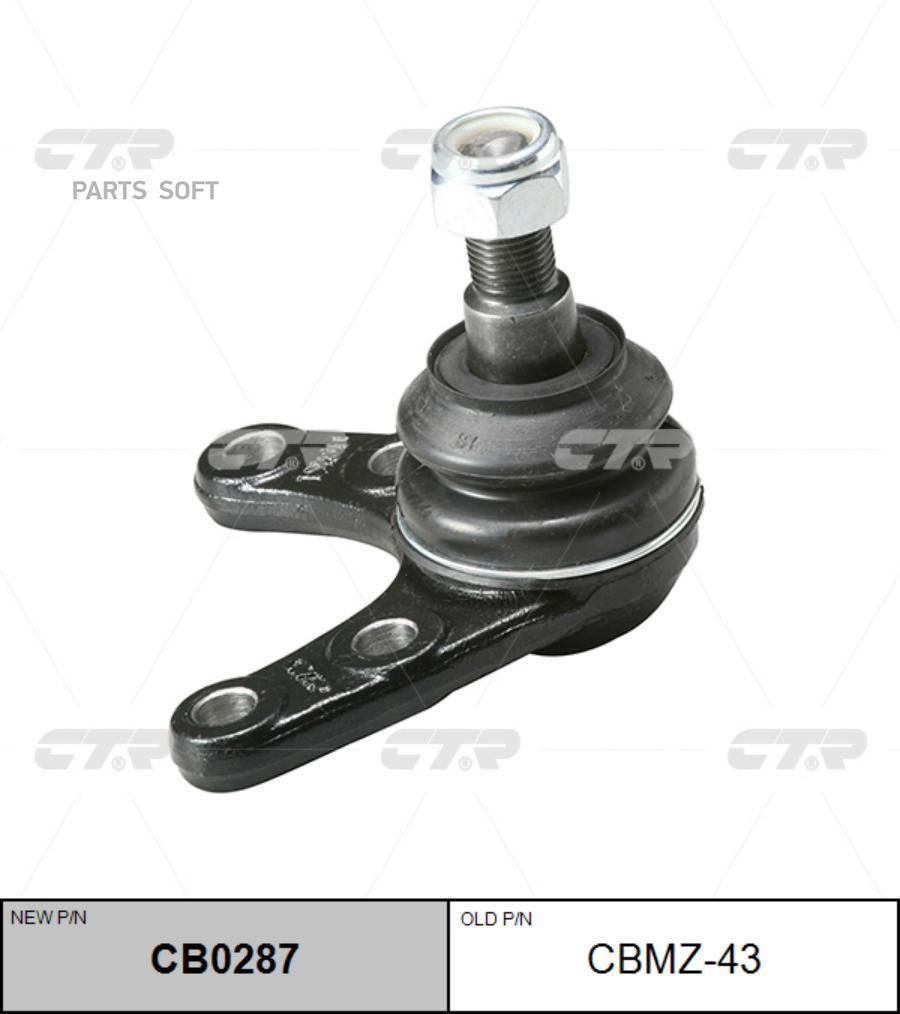 

Опора шаровая MAZDA 06- нижн.лев/прав. 4x4 (= CBMZ43) CTR CB0287