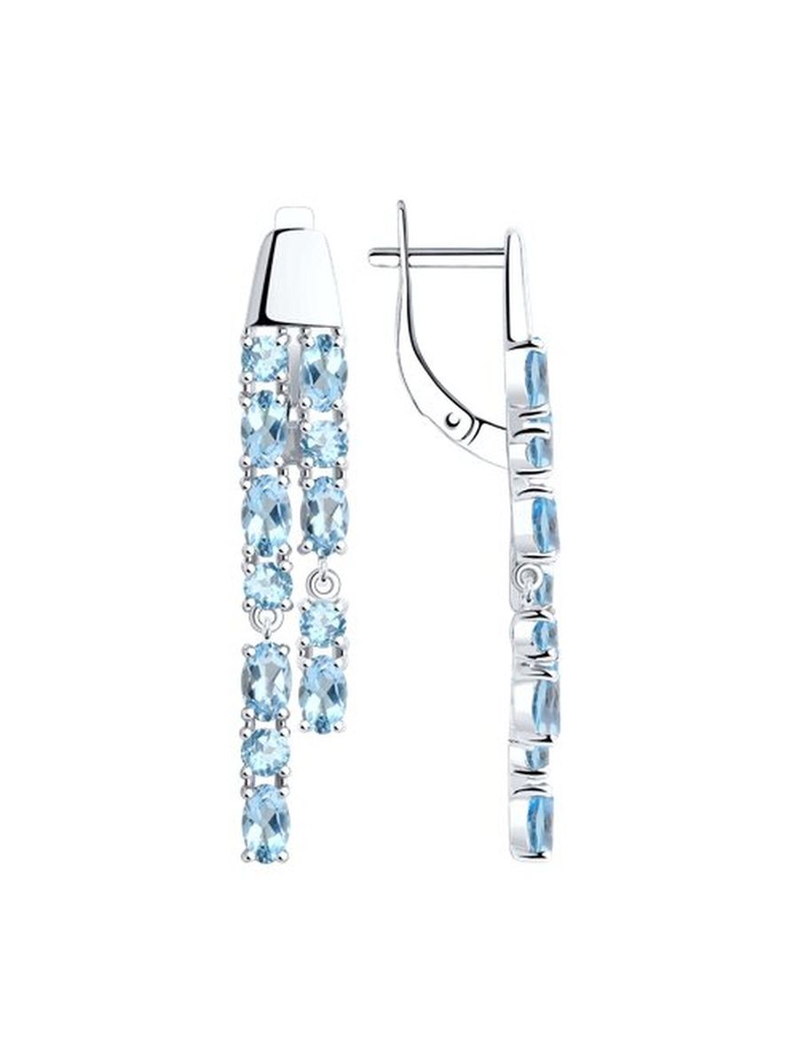 

Серьги из серебра TEO MAORI 892022154, топаз, 892022154