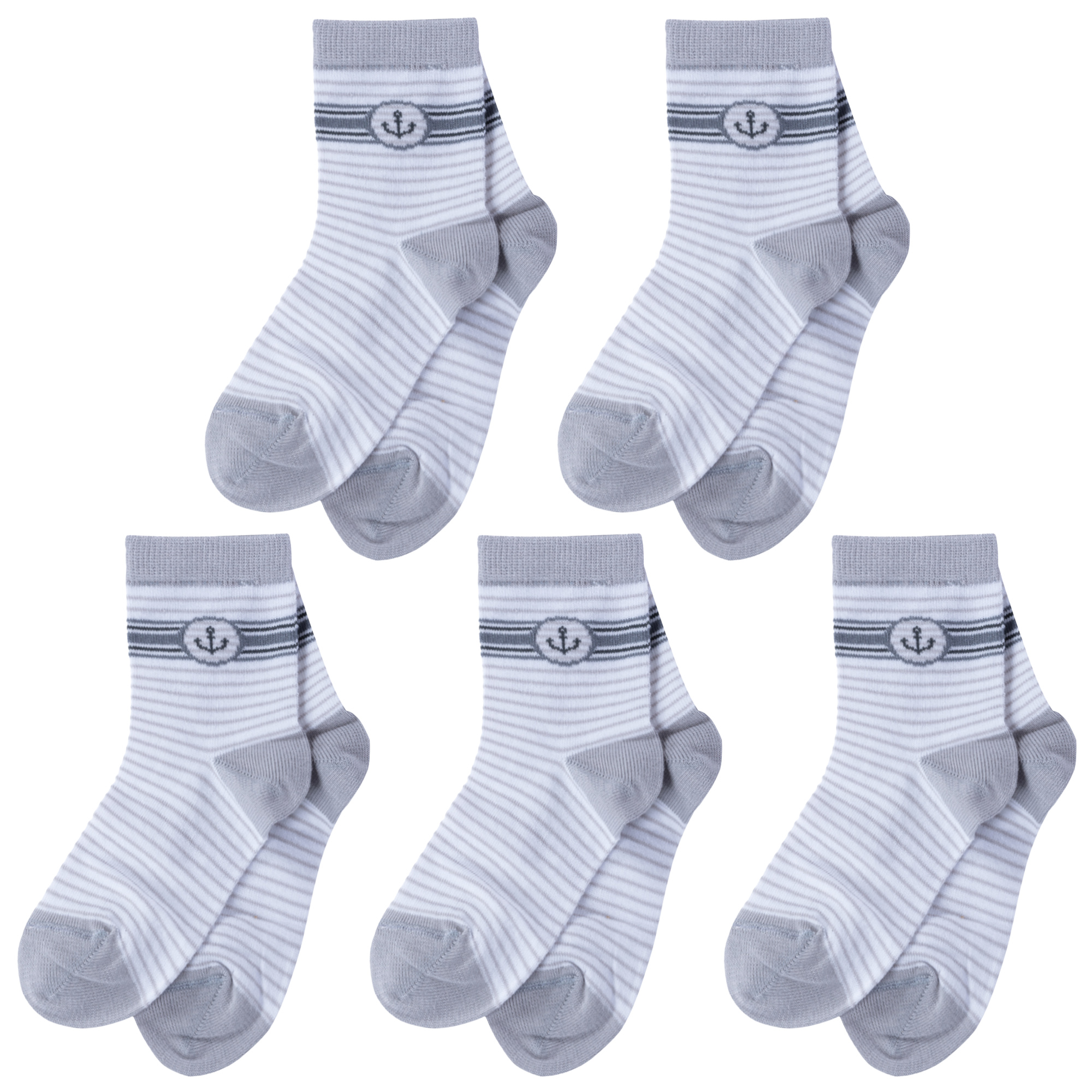 

Носки детские LorenzLine 5-Л65 цв. серый; белый р. 10-12, 5-Л65