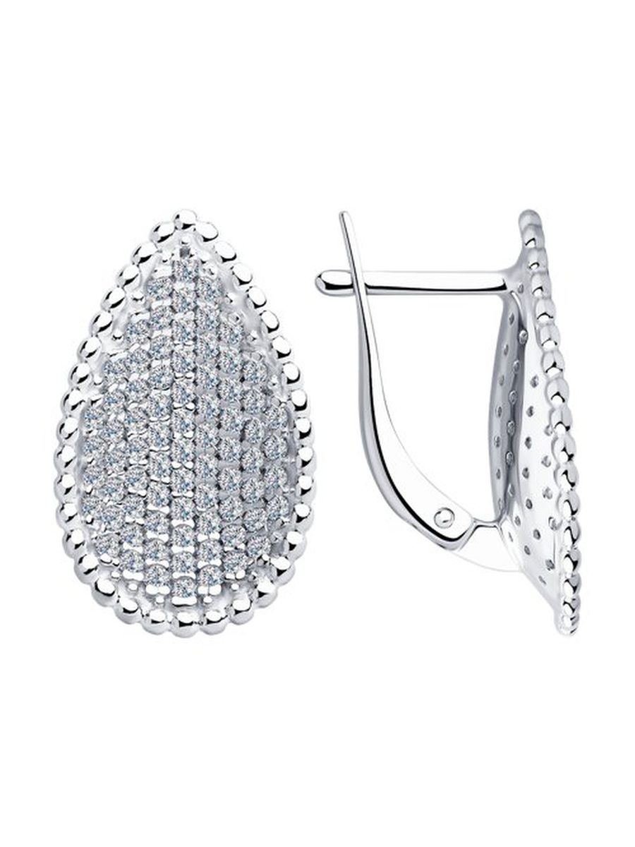 

Серьги из серебра TEO MAORI 894023503, фианит, 894023503