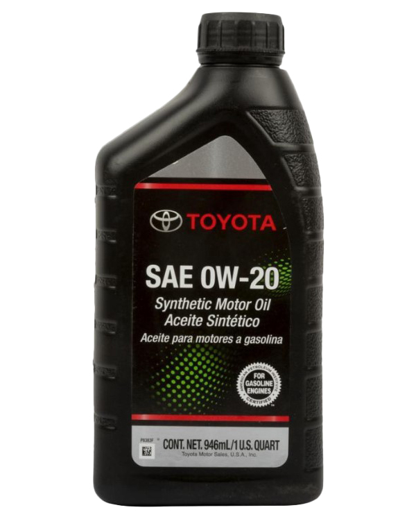 

Моторное масло Toyota синтетическое Motor Oil 0W20 0,946л