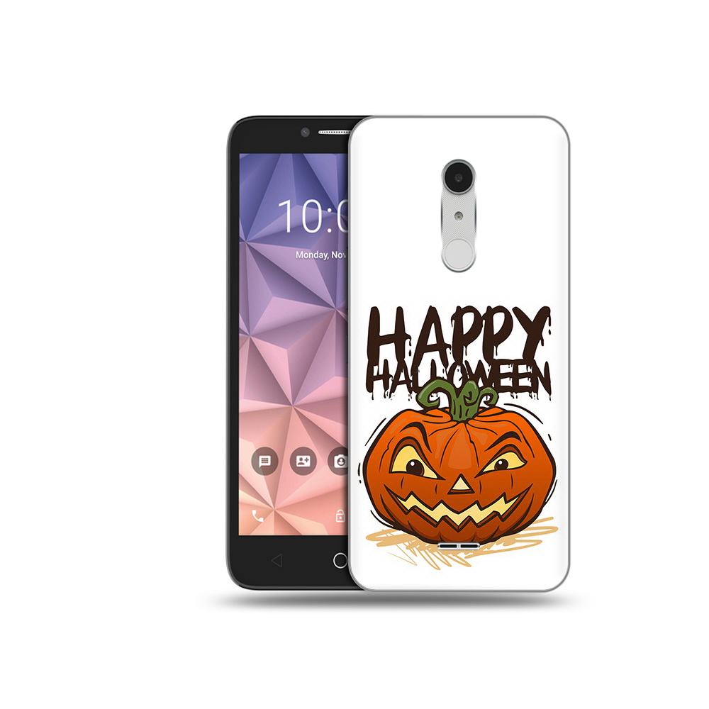 

Чехол MyPads Tocco для Alcatel A3 XL Хэллоуин счастливый, Прозрачный, Tocco