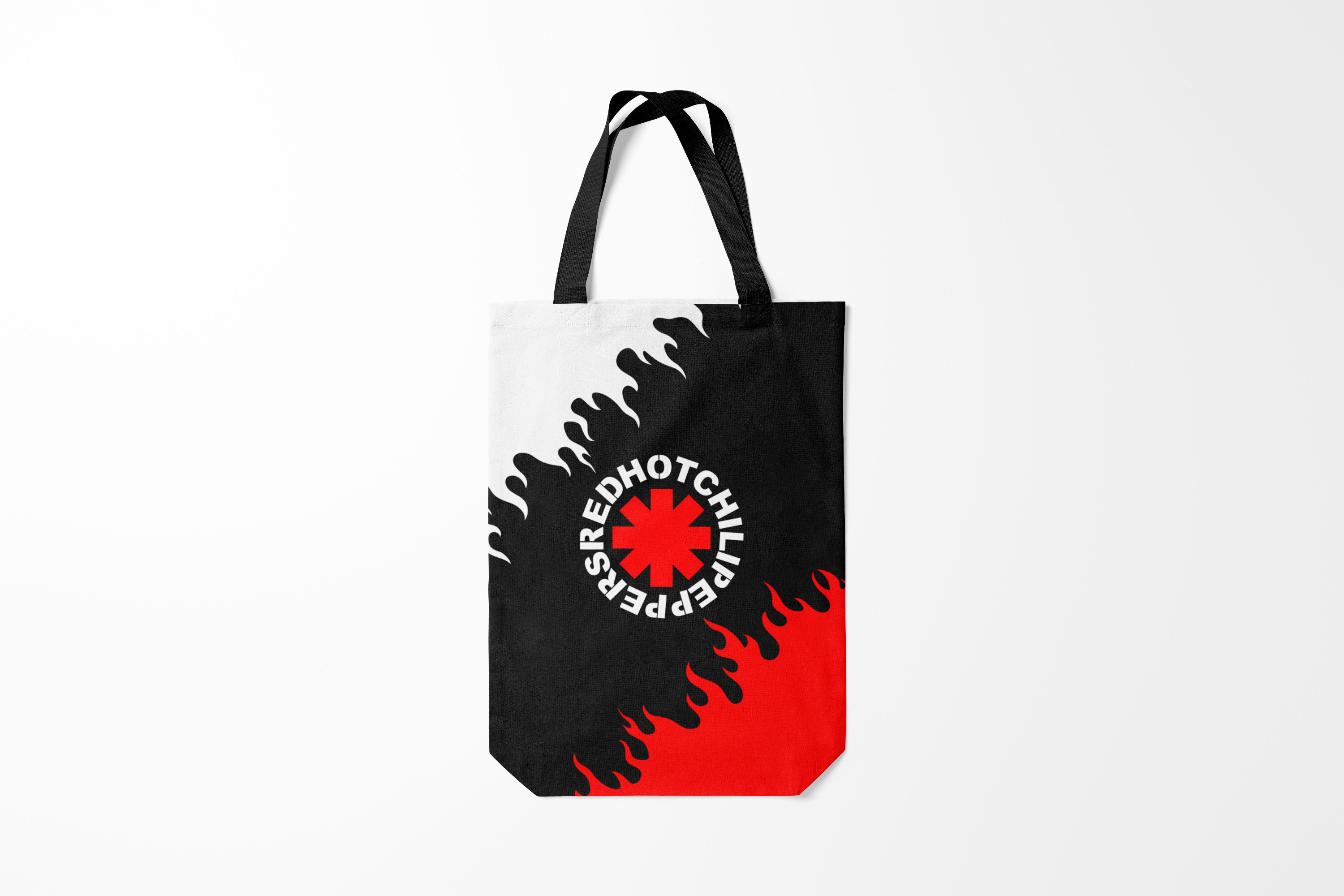 

Сумка шoппер унисекс Burnettie Red Hot Chili Peppers RHCP, черный, Red Hot Chili Peppers RHCP