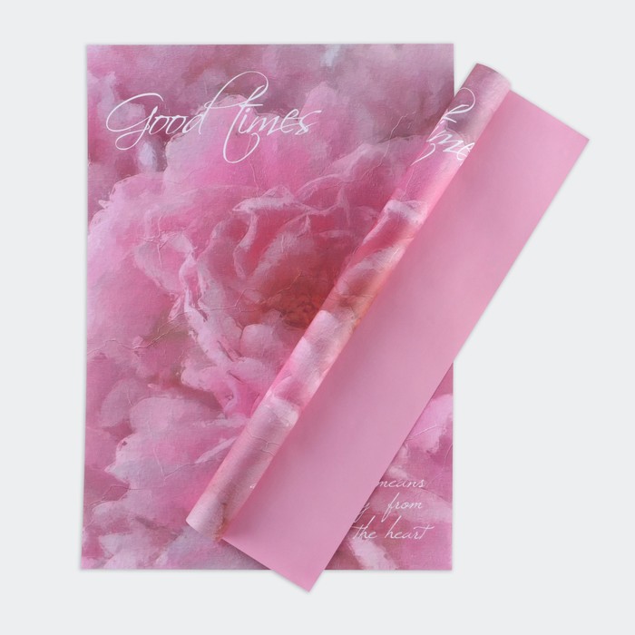 

Бумага влагостойкая двухсторонняя, Розовая белинда, 38 × 50 см