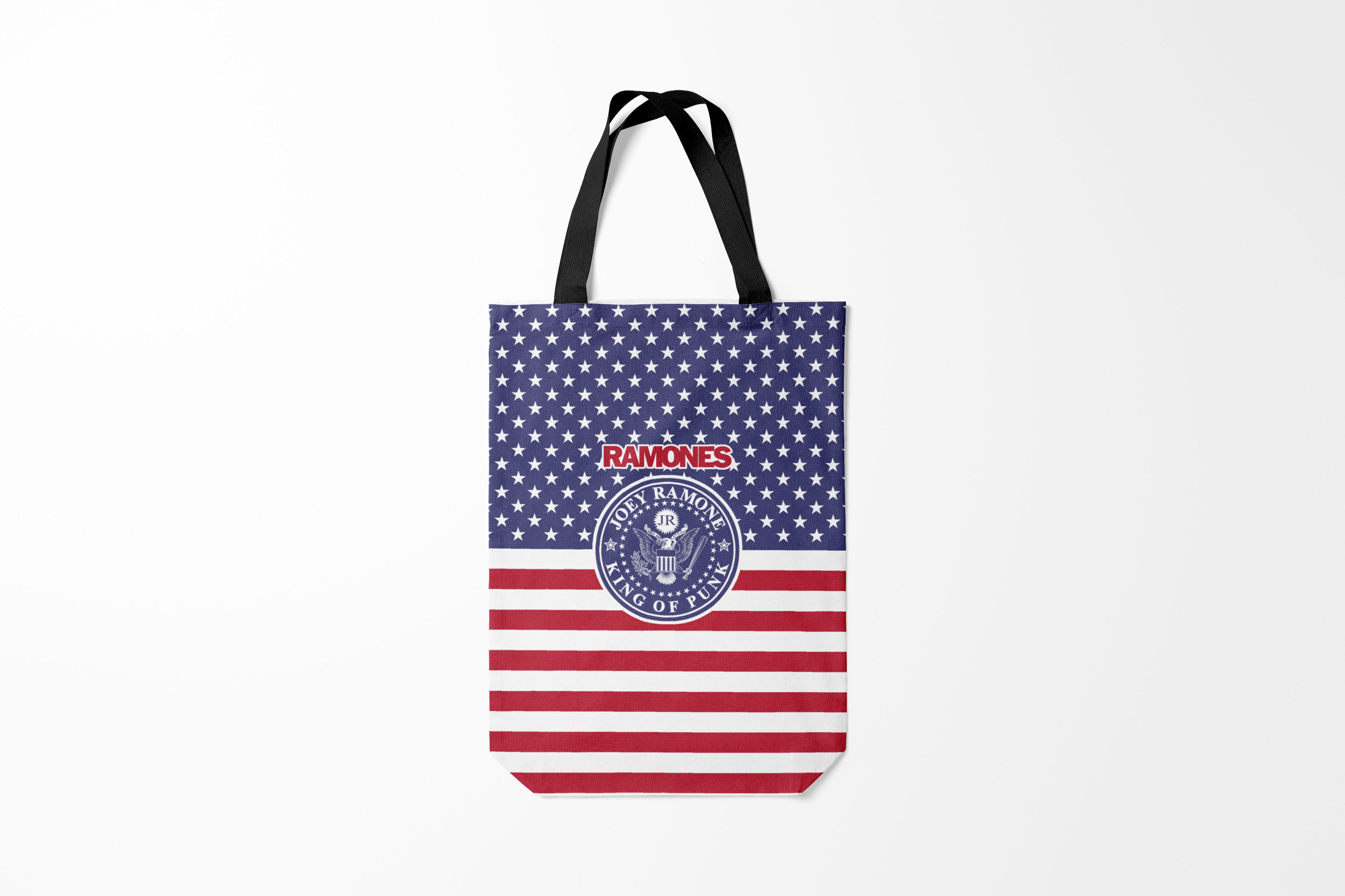 

Сумка шoппер унисекс Burnettie Ramones, синий; красный, Ramones