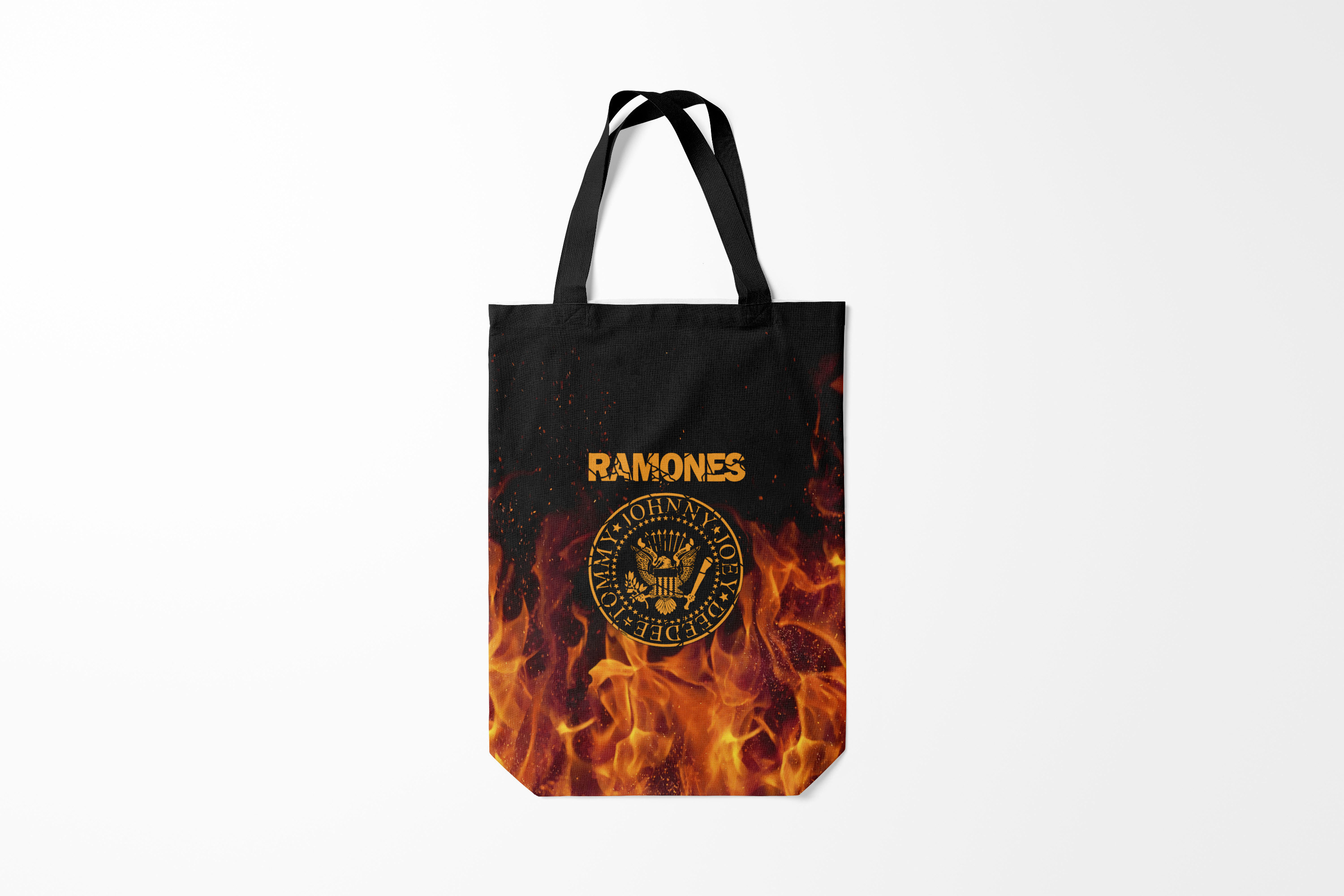 

Сумка шoппер унисекс Burnettie Ramones, черный, Ramones