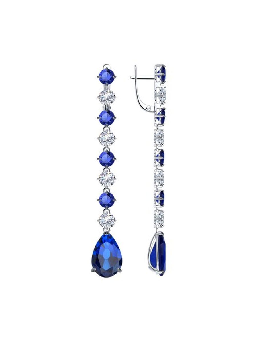 

Серьги из серебра TEO MAORI 894025748, фианит, 894025748