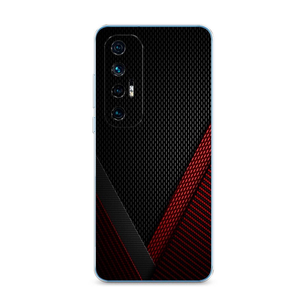 

Чехол Awog на Xiaomi Mi 10S "Красный карбон", Разноцветный, 310550-3