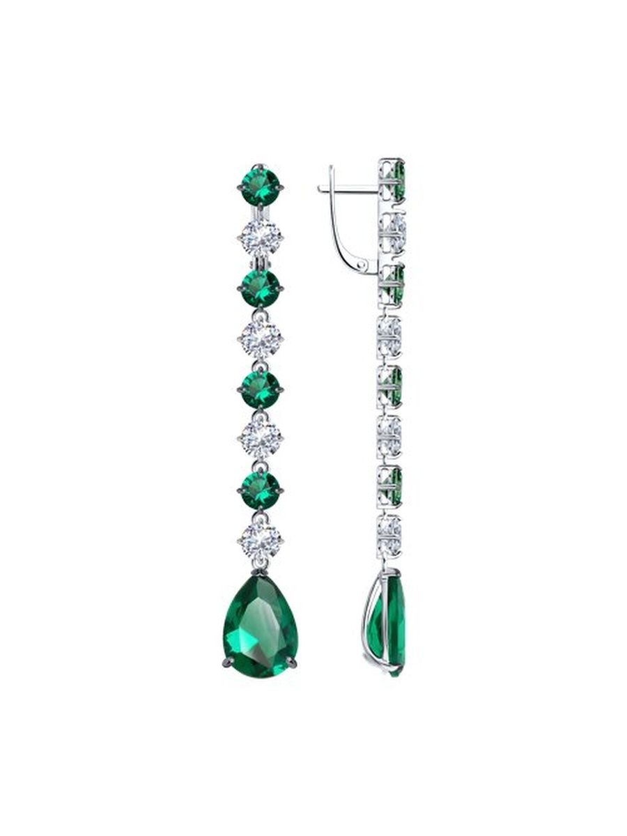 

Серьги из серебра TEO MAORI 894025749, фианит, 894025749