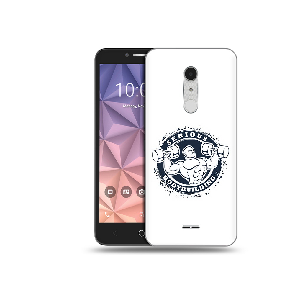 

Чехол MyPads Tocco для Alcatel A3 XL бодибилдинг воля к победе, Прозрачный, Tocco