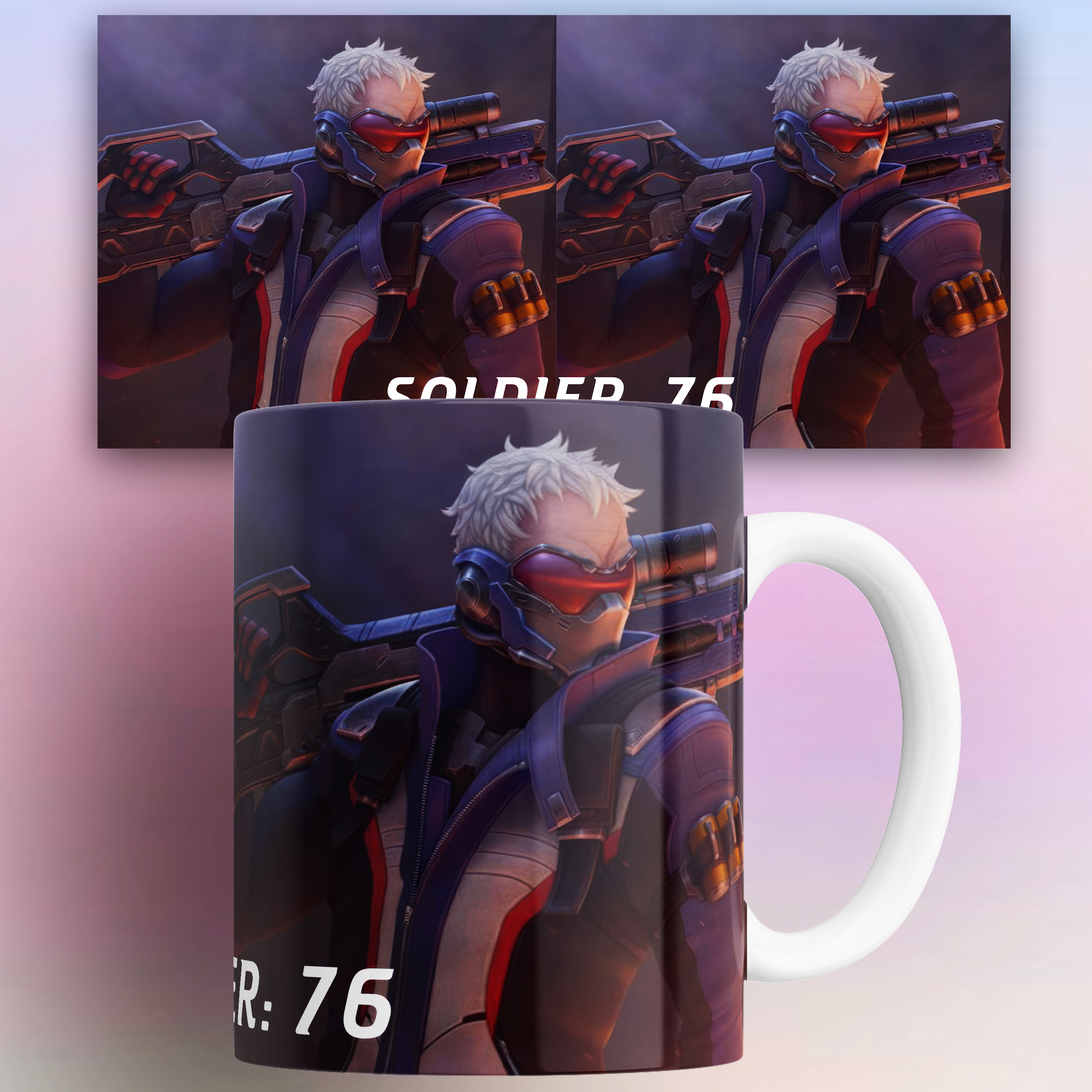 

Кружка компьютерная игра Overwatch Овервотч Солдат 76 330 мл
