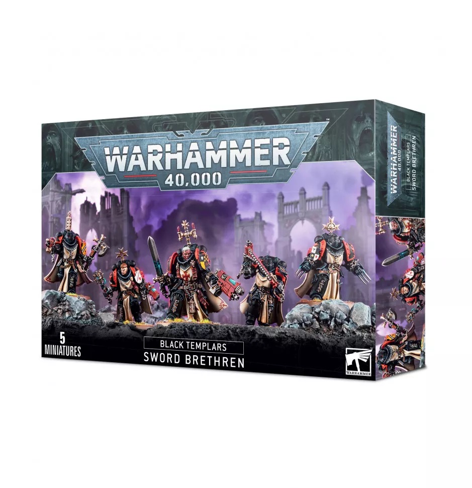 Миниатюра Corvus Belli для игры WH40K Black Templars Sword Brethren 13690₽