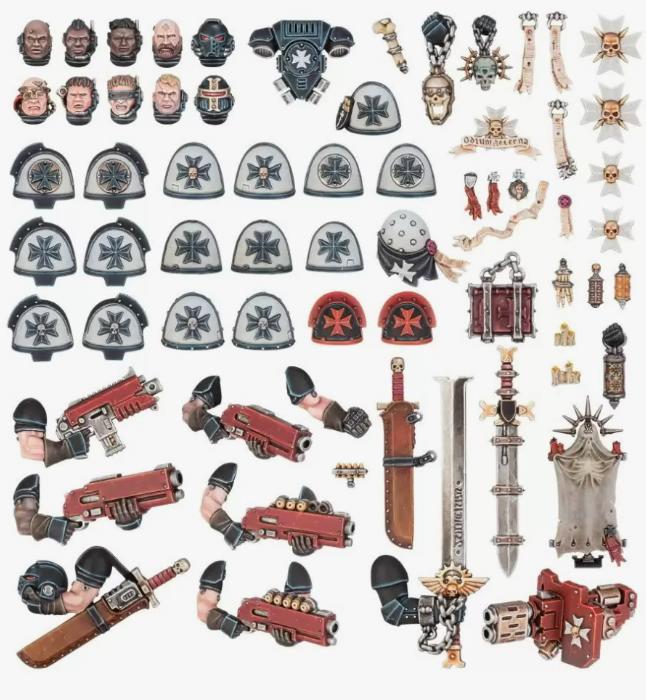 Миниатюра Corvus Belli для игры WH40K Black Templars Upgrades and Transfers 7890₽