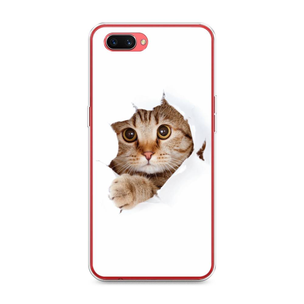 

Чехол для Oppo A3s "Кот и бумага", Белый;коричневый, 250650-1