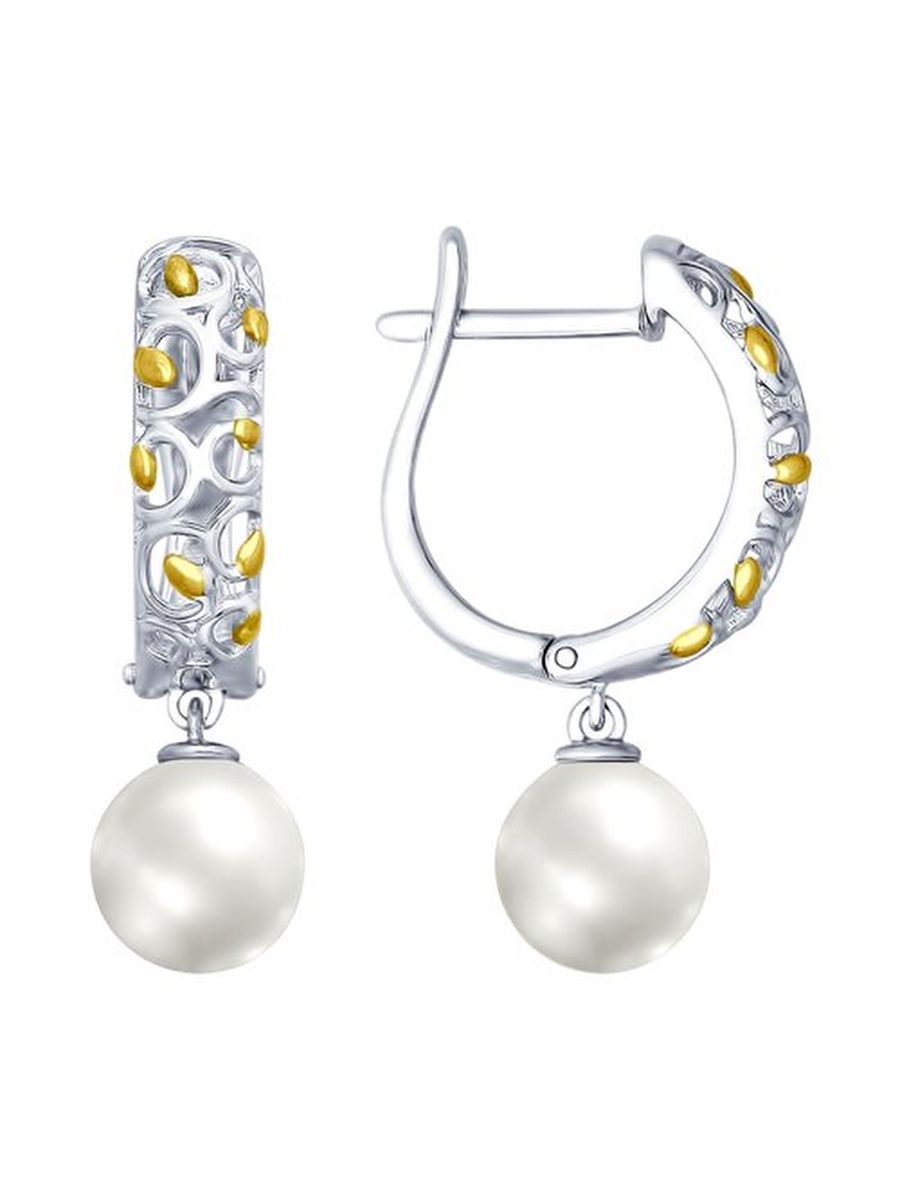 

Серьги из серебра TEO MAORI 894022698, жемчуг искусственный, 894022698
