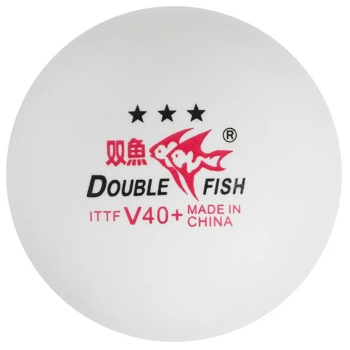 Мячи для профессионального настольного тенниса Double Fish V111F 40+, 3*, 6 шт.