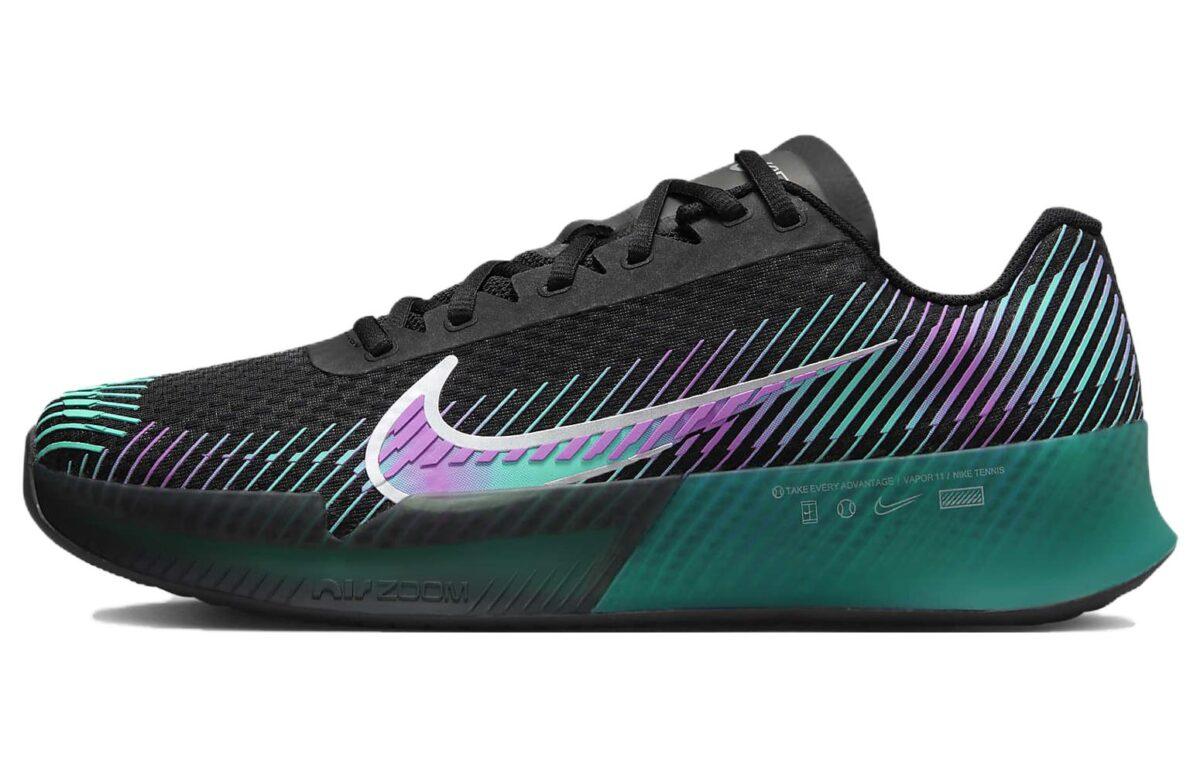 

Кроссовки унисекс Nike Air Zoom Vapor 11 черные 45 EU, Черный, Air Zoom Vapor 11