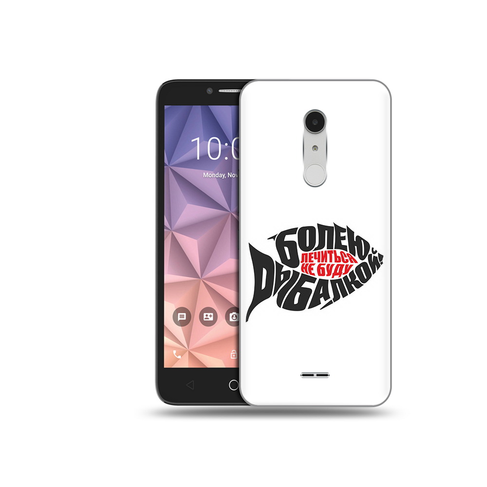 Чехол MyPads Tocco для Alcatel A3 XL болею рыбалкой