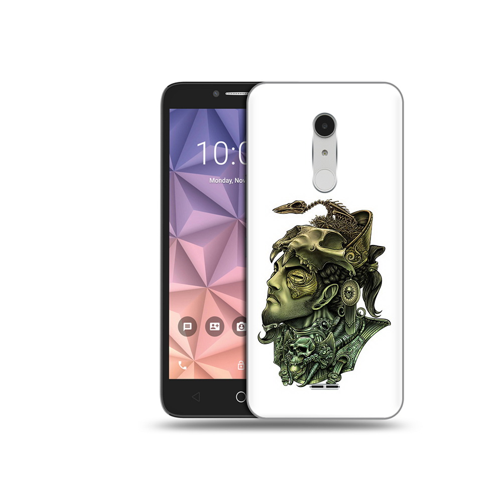 

Чехол MyPads Tocco для Alcatel A3 XL бронзовый воин, Прозрачный, Tocco
