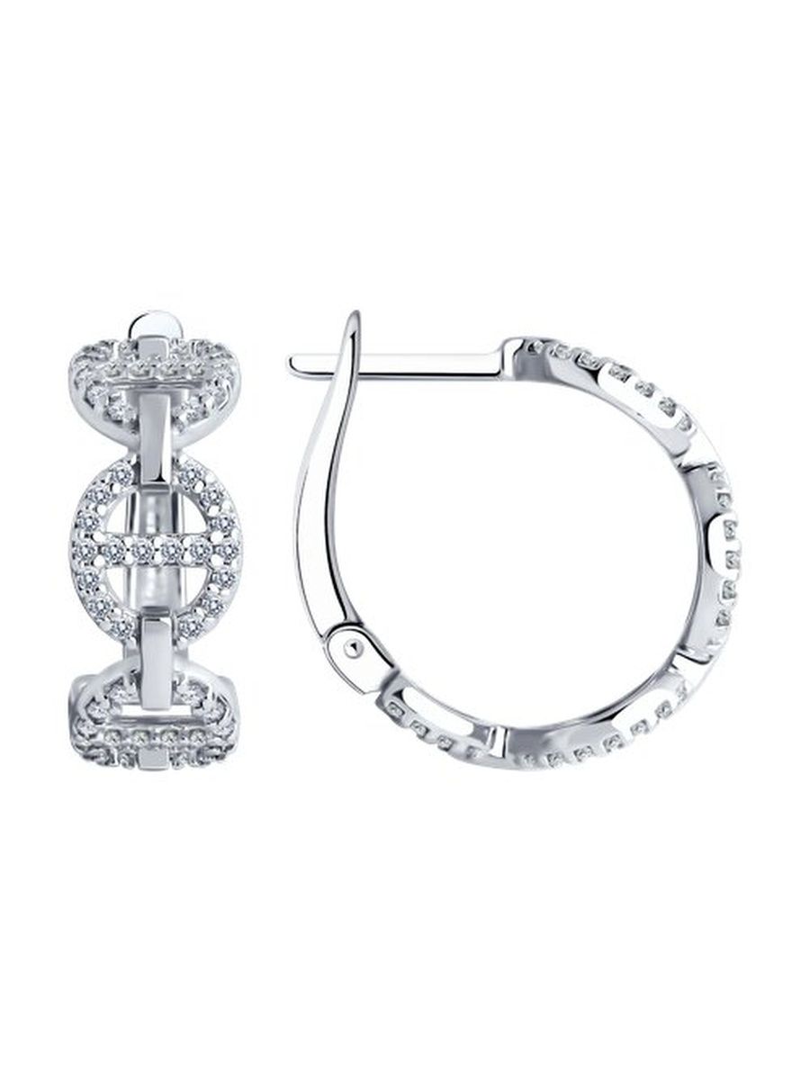

Серьги из серебра TEO MAORI 894025803, фианит, 894025803