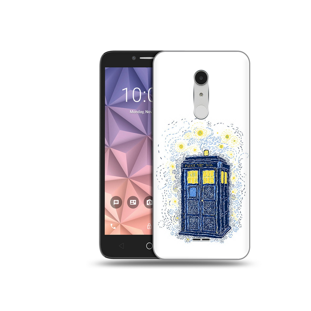

Чехол MyPads Tocco для Alcatel A3 XL будка рисунок, Прозрачный, Tocco