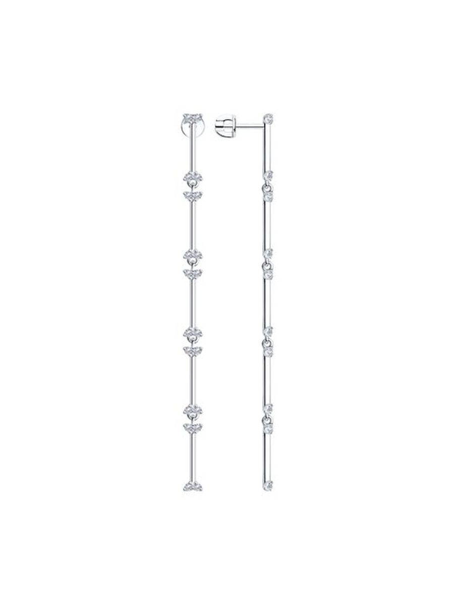 

Серьги из серебра TEO MAORI 894024198, фианит, 894024198