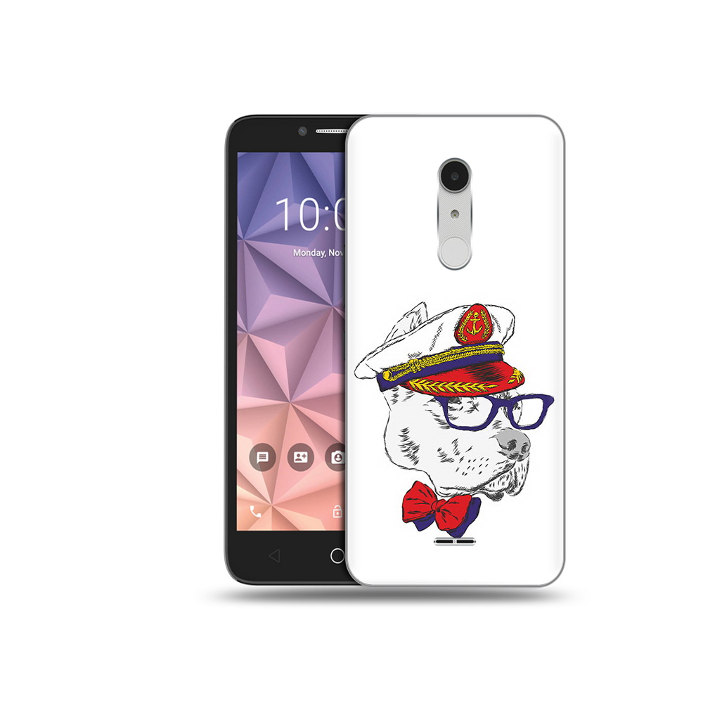 

Чехол MyPads Tocco для Alcatel A3 XL бульдог, Прозрачный, Tocco