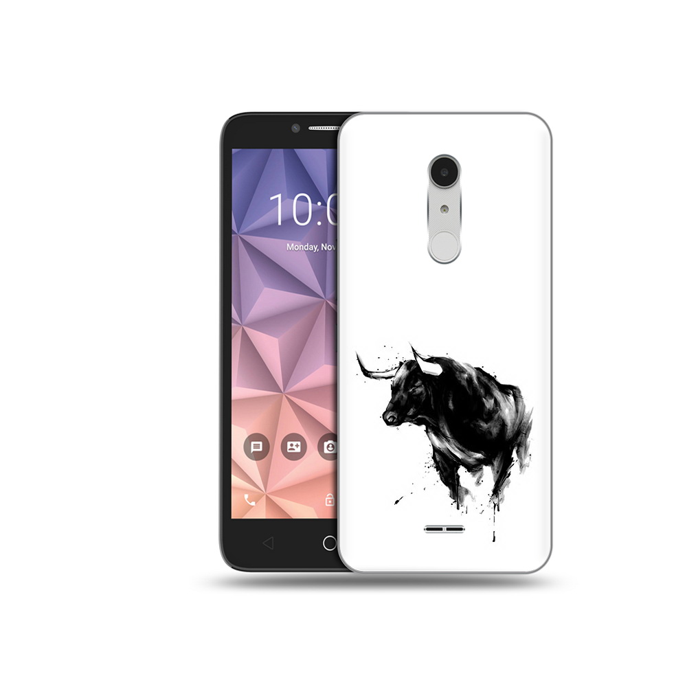 

Чехол MyPads Tocco для Alcatel A3 XL бык, Прозрачный, Tocco