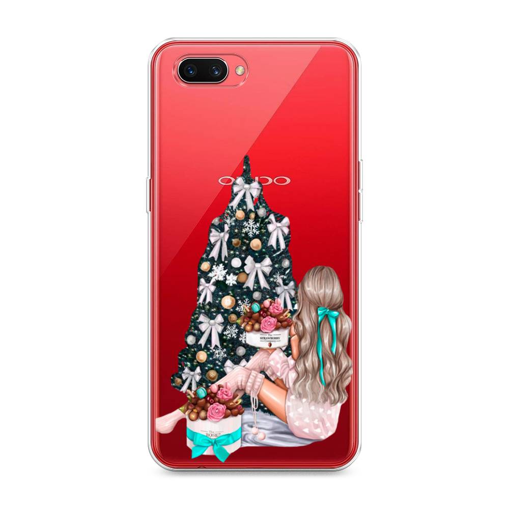 

Чехол для Oppo A3s "New Year", Зеленый;бежевый;голубой, 250650-5