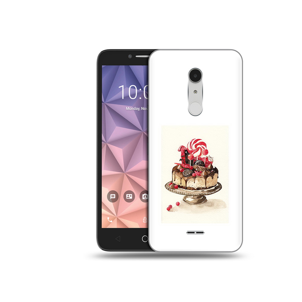 

Чехол MyPads Tocco для Alcatel A3 XL вкусный торт, Прозрачный, Tocco