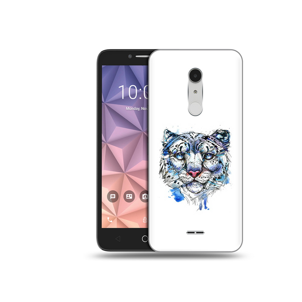 

Чехол MyPads Tocco для Alcatel A3 XL водяной тигр, Прозрачный, Tocco