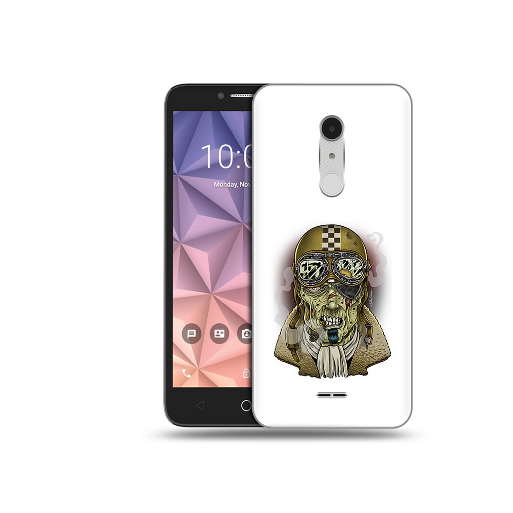 

Чехол MyPads Tocco для Alcatel A3 XL военный зомби, Прозрачный, Tocco