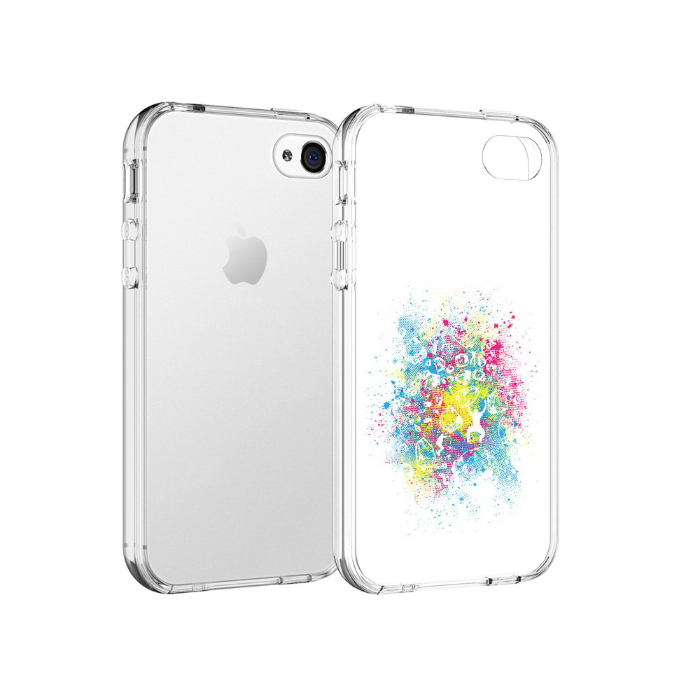 

Чехол MyPads Tocco для Apple iPhone 4 акварель абстракция, Прозрачный, Tocco