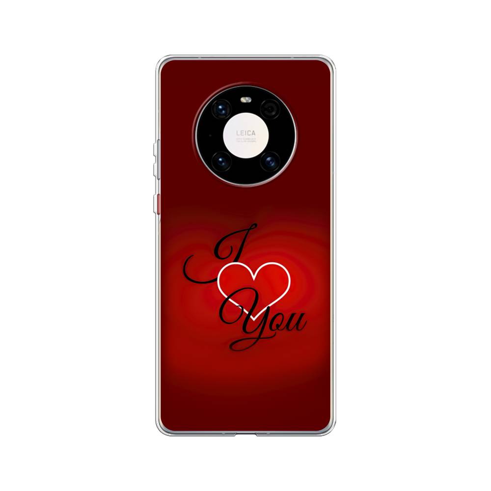 

Чехол Awog на Huawei Mate 40 Pro "I love you 3", Красный;черный, 6104450-6