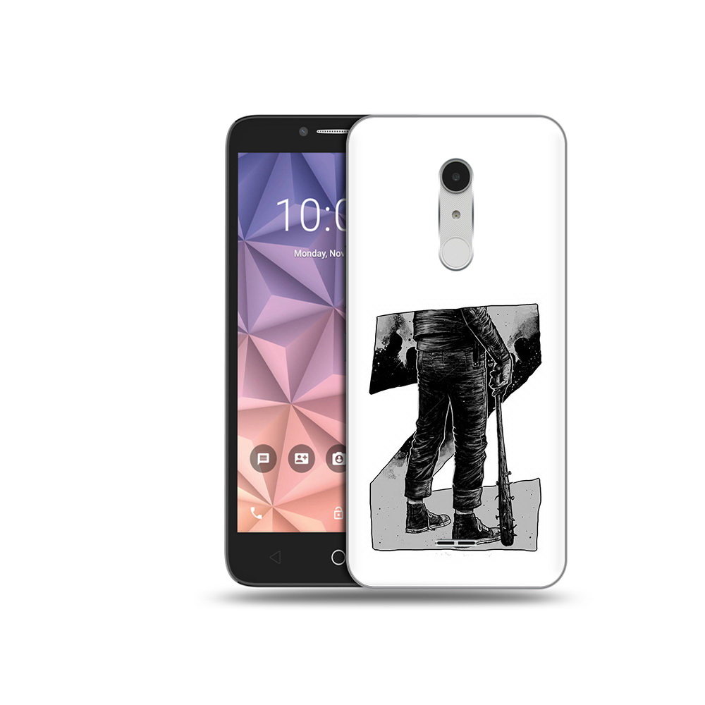 

Чехол MyPads Tocco для Alcatel A3 XL воин черно белый, Tocco